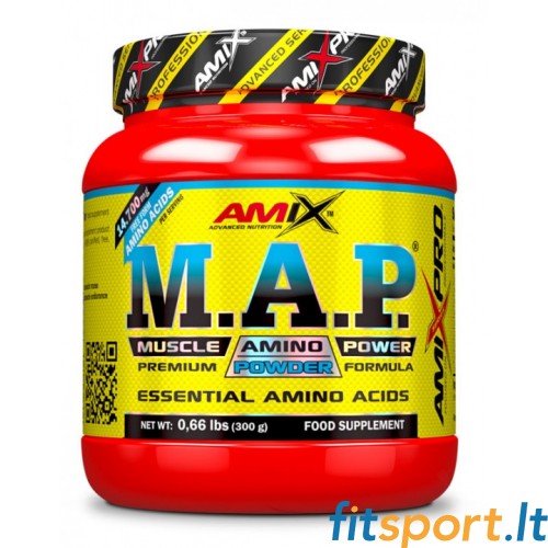 AmixPro Muscle Amino Power® 300 g (neaizstājamās aminoskābes - EAA, dabīgs aromāts) 